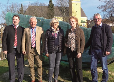  - Die Verantwortlichen der Arberland REGio GmbH und der FNBW mit v.li.: Landrat Michael Adam, Herbert Unnasch, Susanne Wanger, Monika Dombrowsky und Herbert Unnasch. Foto: ARBERLAND REGio GmbH