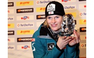  - Marlies Schild hat am 4. Februar 2011 den Weltcup-Slalom am Arber gewonnen, Foto: Langer/Landratsamt