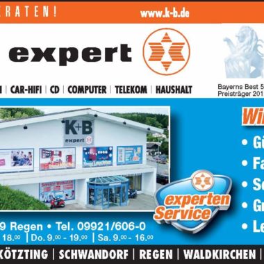 K+B expert Fachmarkt Regen Flyer