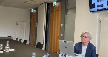Austausch zum ÖPNV am virtuellen runden Tisch mit Verkehrsministerium. Foto: © Brunner/Landkreis Regen