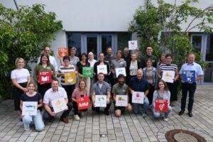Unser Bild zeigt die Workshop-Teilnehmer im Technologiecampus in Teisnach. Foto: Jessica Döhler / Landratsamt Regen