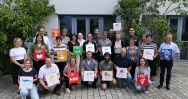 Unser Bild zeigt die Workshop-Teilnehmer im Technologiecampus in Teisnach. Foto: Jessica Döhler / Landratsamt Regen  