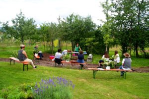 Im Kreislehrgarten bei Patersdorf ist reichlich Platz für Pflanzen und Besucher. Hier finden regelmäßig Kurse statt zum fachgerechten Obstbaumschnitt und zur Verwendung und Verarbeitung von Kräutern und Beeren. Foto: Eder/Landkreis Regen