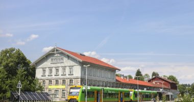 Grenzbahnhof in Bayerisch Eisenstein, Foto: Archiv Naturpark