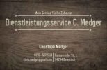 Visitenkarte Dienstleistungsservice C. Medger