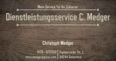 Visitenkarte Dienstleistungsservice C. Medger