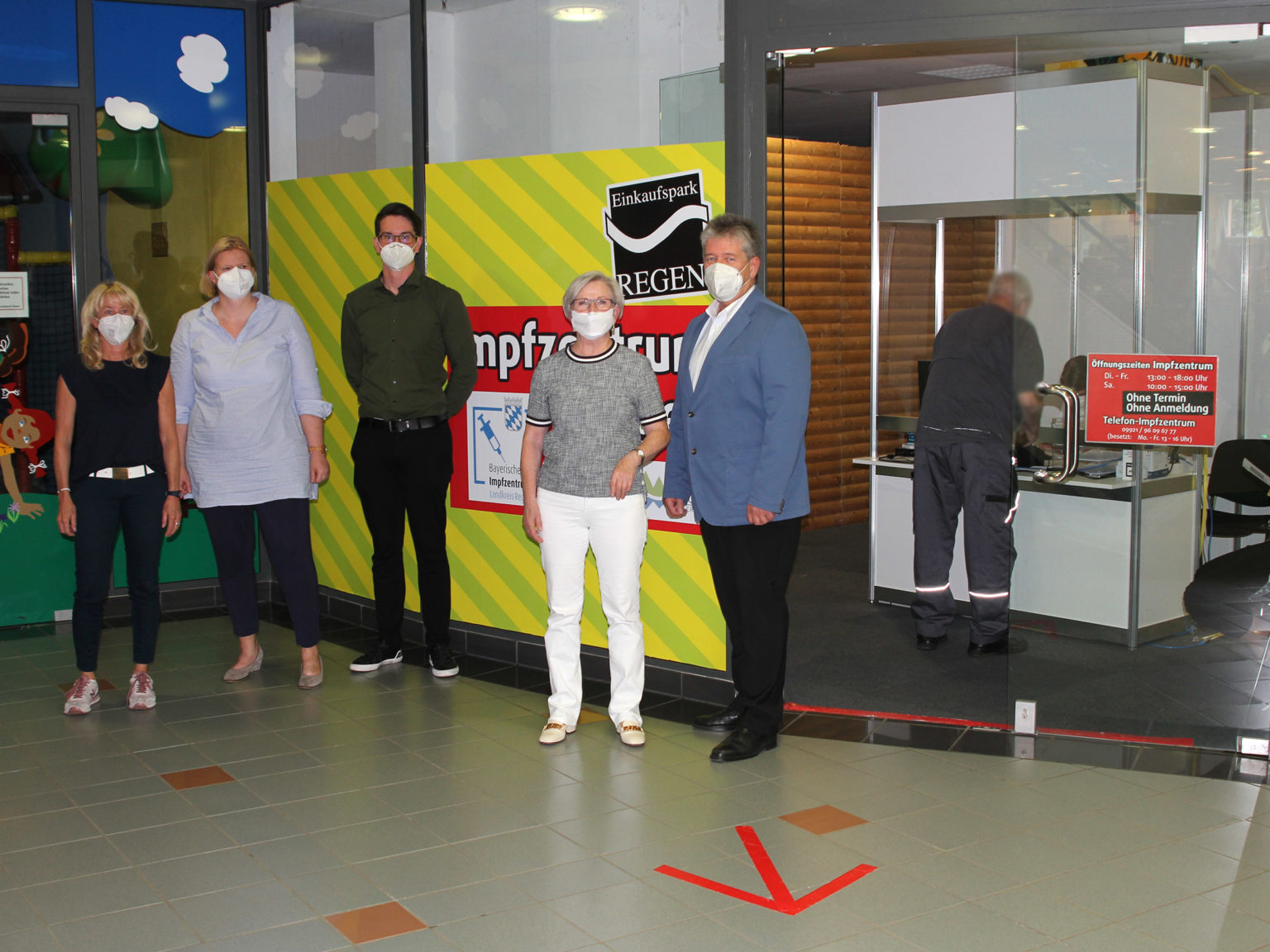 Impfzentrum Guter Start im Einkaufspark Regen Landkreis Regen