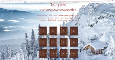 Im Internet gibt es einen Adventskalender aus dem Landkreis Regen. Screenshot: Langer/Landkreis Regen