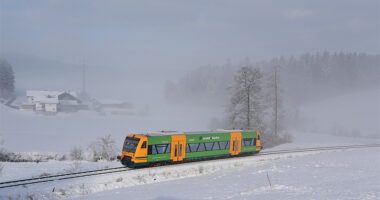 Im Bild: Die Waldbahn auf der Strecke Gotteszell-Viechtach. Foto: Jochen Maier